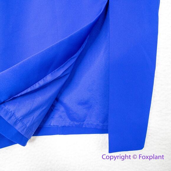 New!  Aidan Mattox royal blue strapless‎ ruffle top, US size 14 - Picture 7 of 16